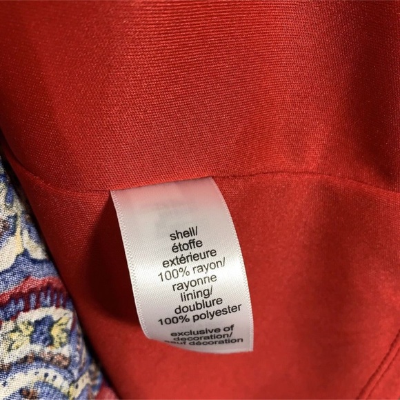 NWT Maurices Floral Red Blue Sleeveless Skater Dress Plus Size 2X Women - Picture 11 of 13